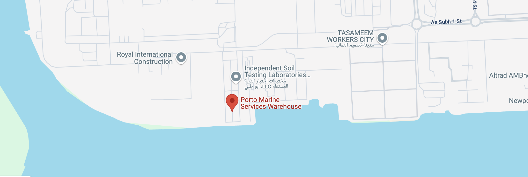 Porto Marine Services Yard Location